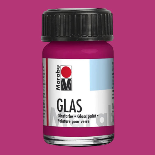 Marabu Transparent Glasfarbe , Himbeere 131 , 15 ml