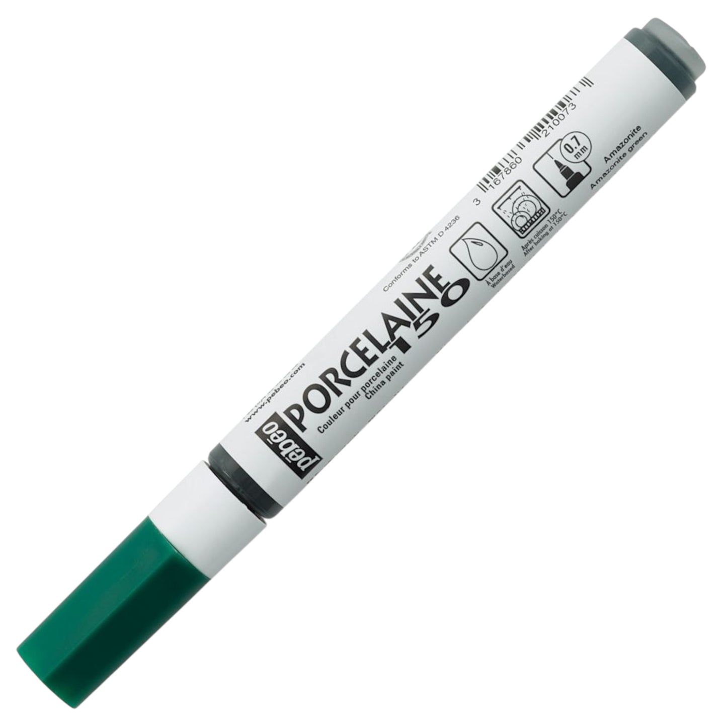 Pebeo Porcelaine 150 Paint Marker - Amazonite Green, Feine Spitze