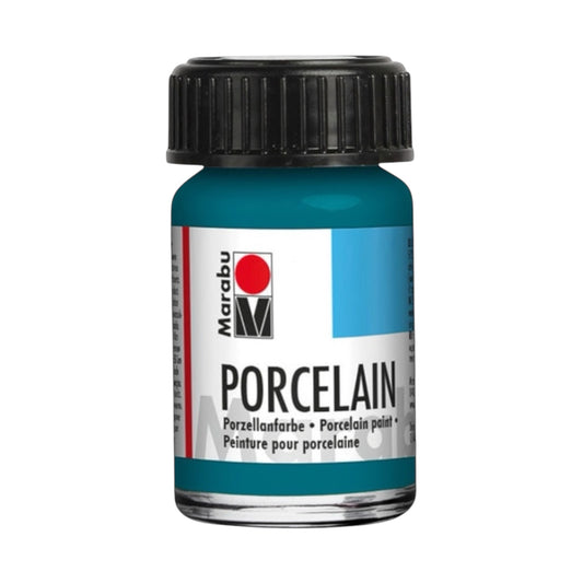 Marabu Deckende Porzellan Farbe , Petrol 092 , 15 ml