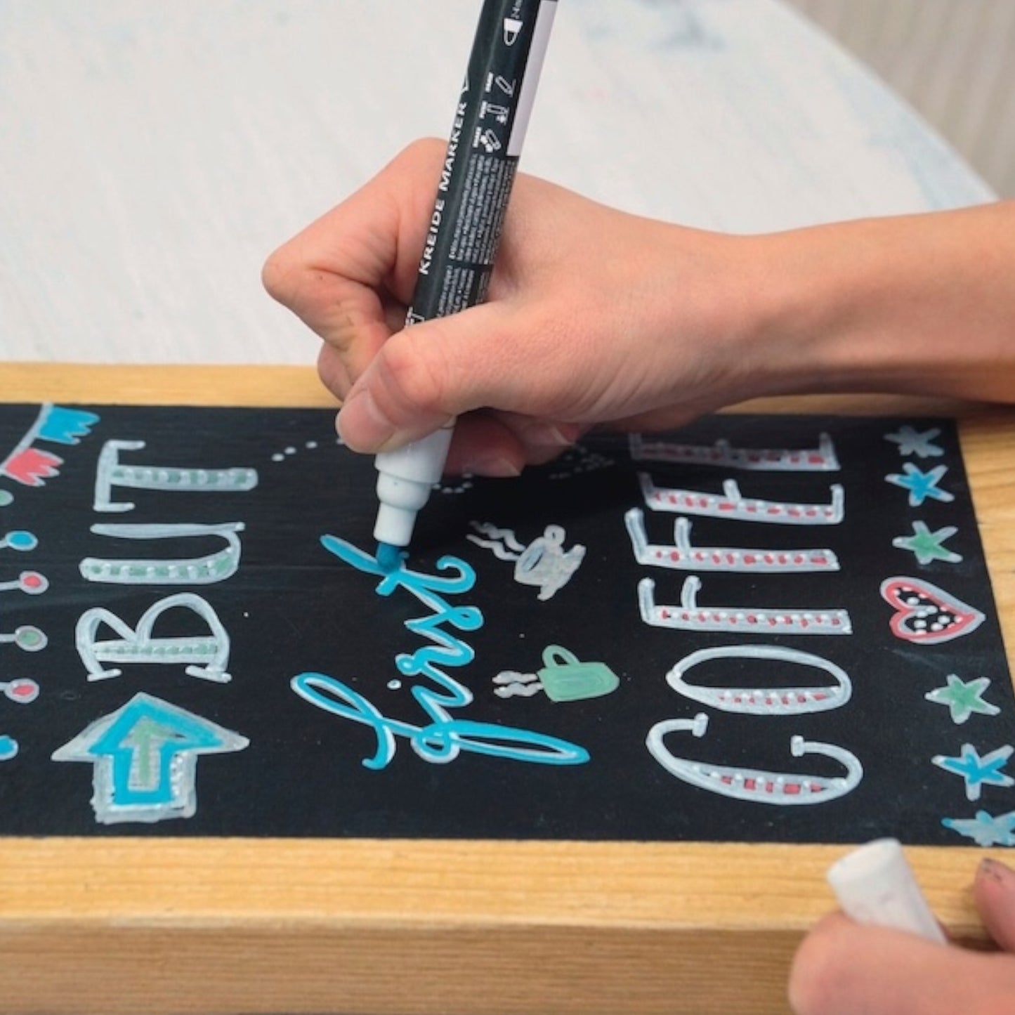 Kreul Chalky Kreidemarker Medium, 4 Stück, 3 mm, Bunt