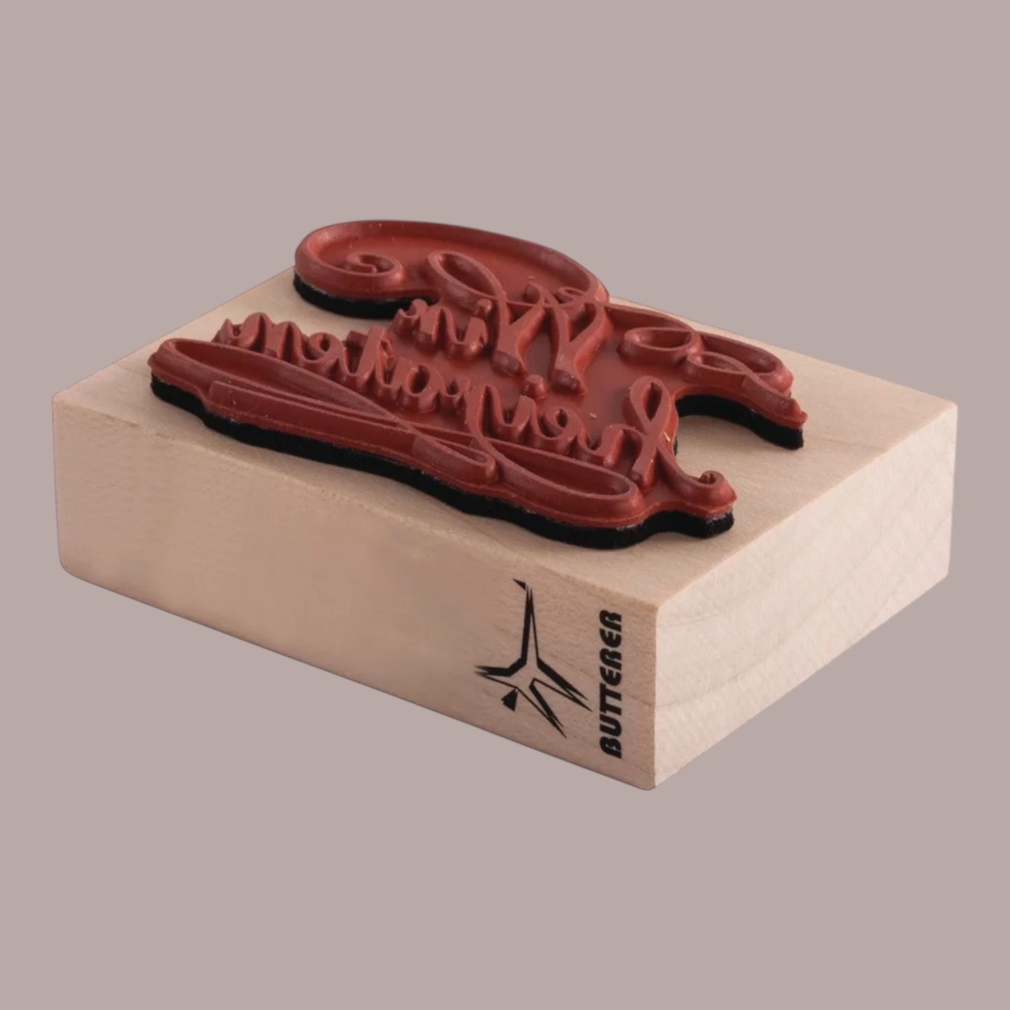 Rayher wooden stamp We're getting married, 5x7cm