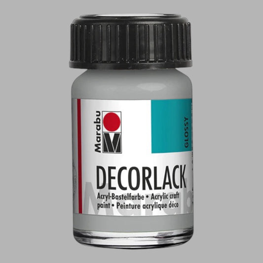 Marabu Decorlack Acryl Glanz Metallic Silber 782