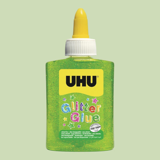 UHU Glitter Glue Green, 90 g / 50 ml