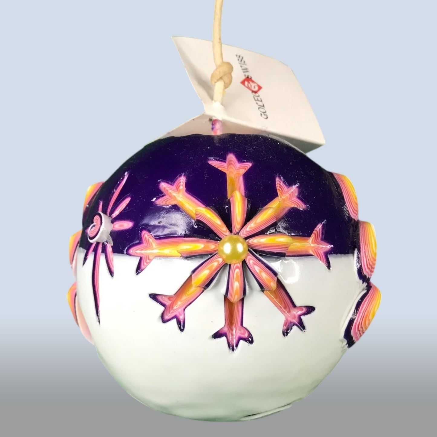 Geschnitzte Kerze Rund - Silent Night