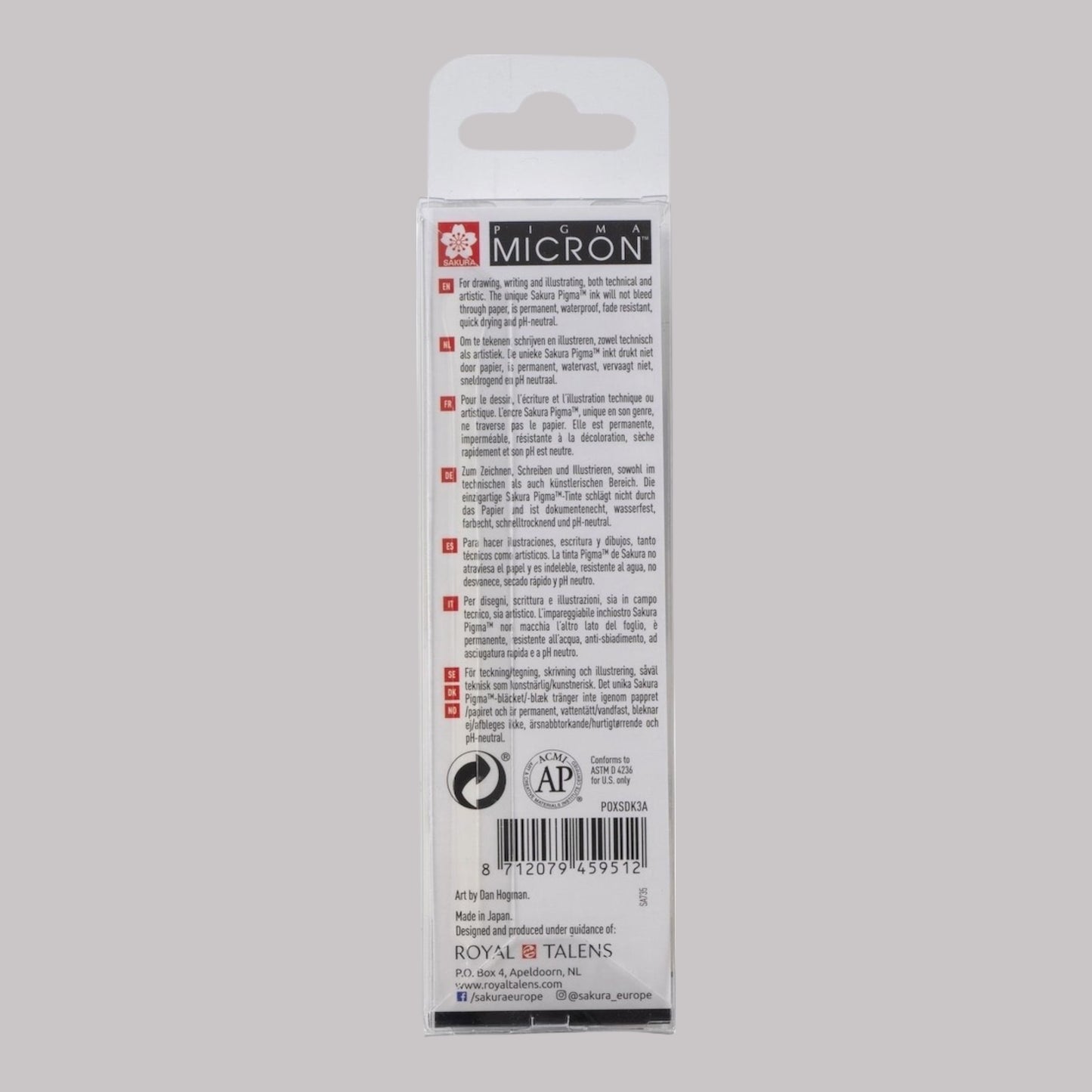 Sakura Pigma Micron – 3er Fineliner Set