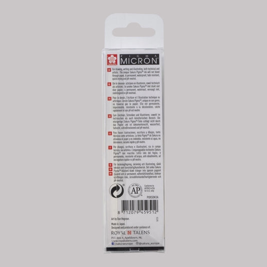 Sakura Pigma Micron – 3er Fineliner Set