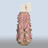 Geschnitzte Kerze Mittel - Blush Cream