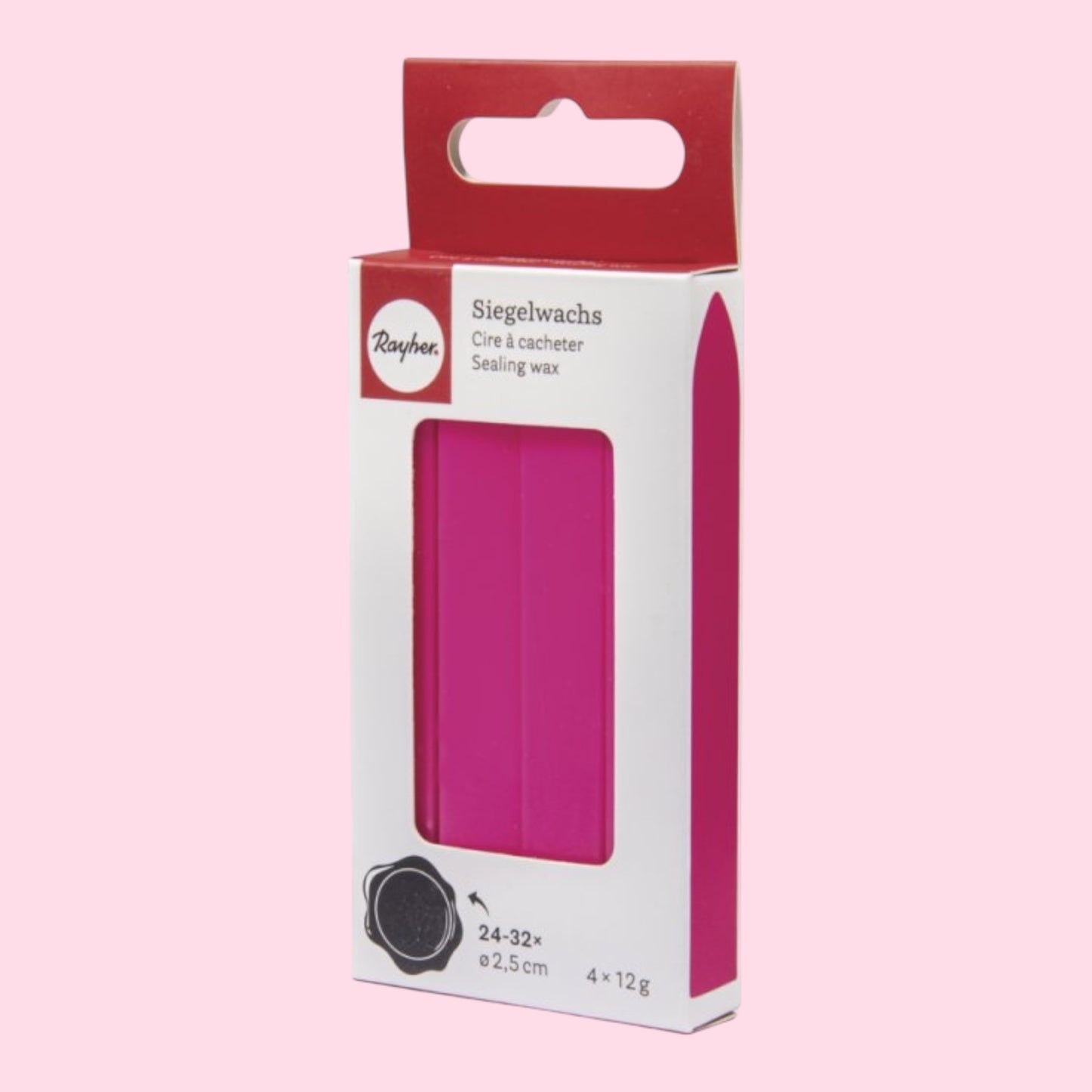 Rayher Sealing Wax Pink, 12g