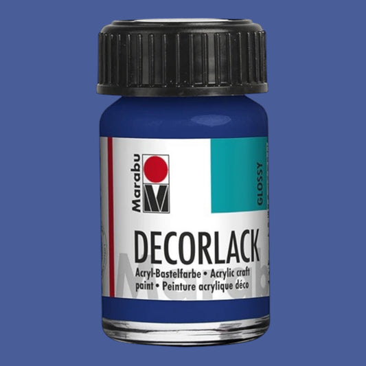 Marabu Decorlack Acryl Glanz Mittblau 052