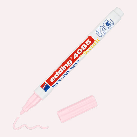 Edding 4085 Kreidemarker Pastellrosa, Rundspitze 1-2 mm