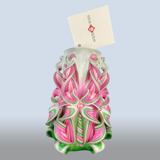 Geschnitzte Kerze Klein - Berry Garden