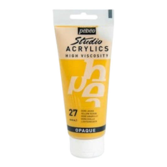 Pébéo Studio Acrylics Acrylfarbe Ockergelb 27