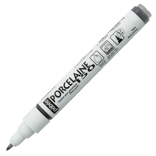 Pebeo Porcelaine 150 Paint Marker - Earth Brown, Feine Spitze