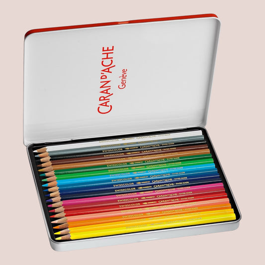 Caran d’Ache Swisscolor Aquarellstifte – 18 Stück