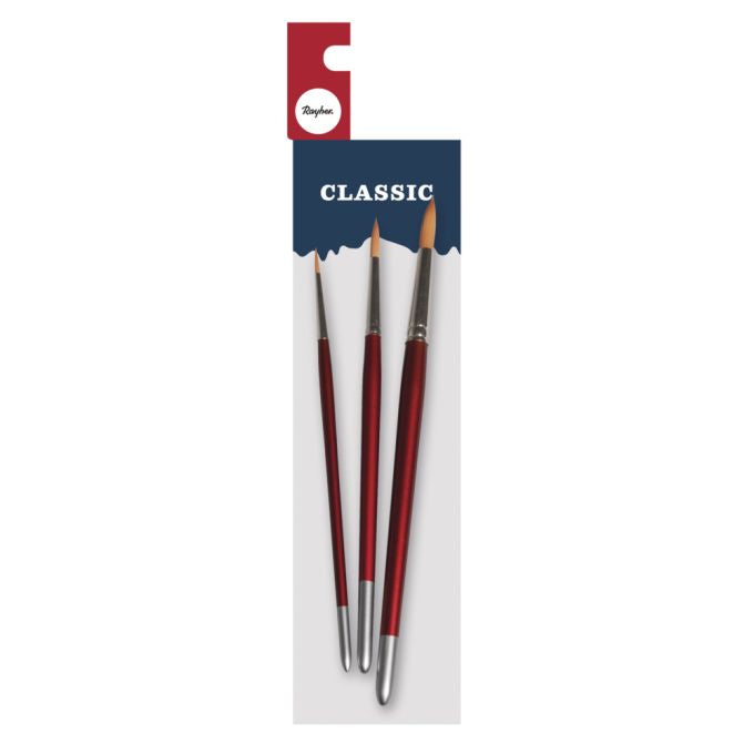 Rayher Brush Set Hobby Creative, FSC 100% -Set with 3 brushes