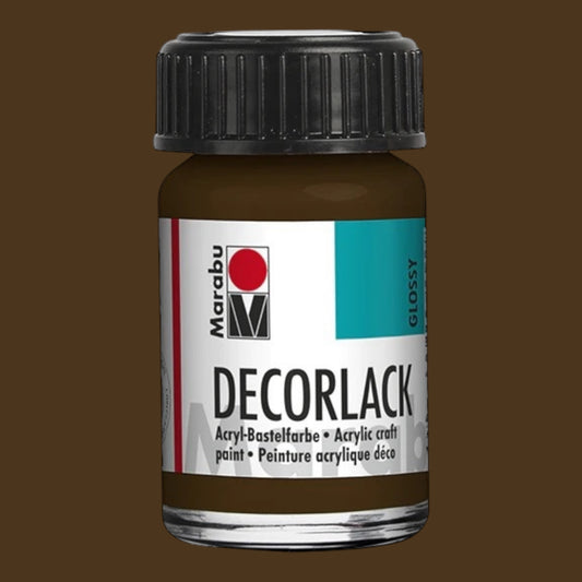 Marabu Decorlack Acryl Glanz Dunkelbraun 045