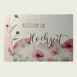Postkarte „Alles Liebe zur Hochzeit“