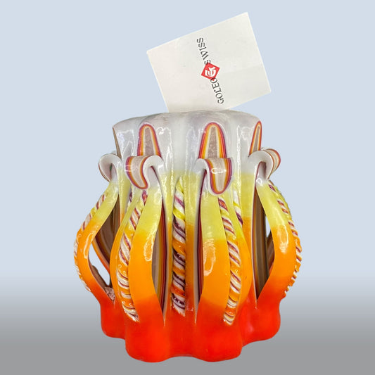 Geschnitzte Kerze Klein - Citrus Flame