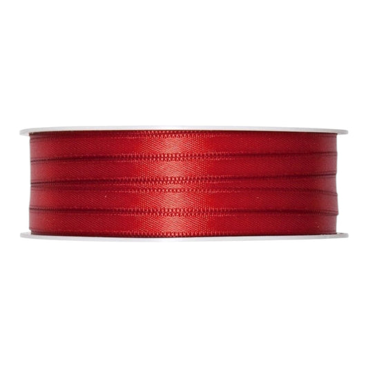 Satinband doppelseitig 3 mm x 50 m , Rot