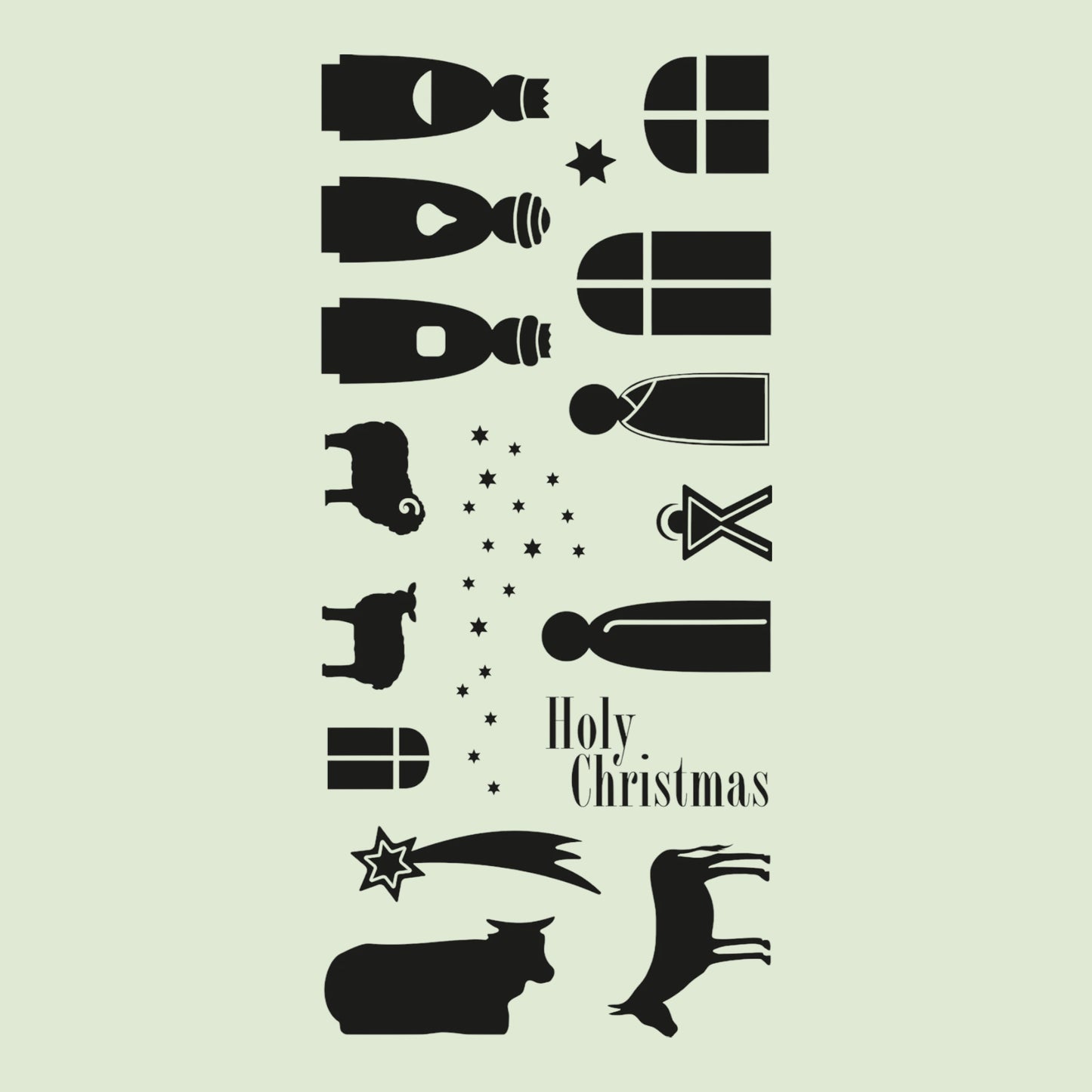 Rayher silicone stamp. Nativity scene