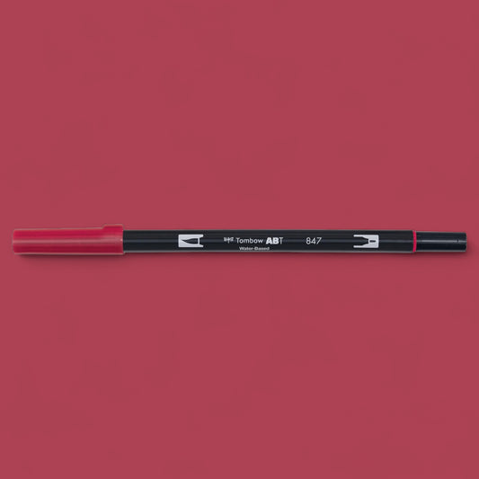 Tombow ABT Dual Brush Pen 847 crimson