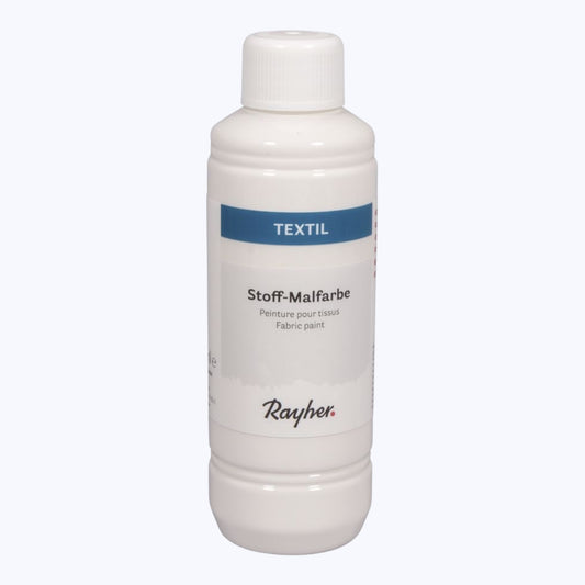 Rayher Textil Stoffmalfarbe, Weiß, 250ml