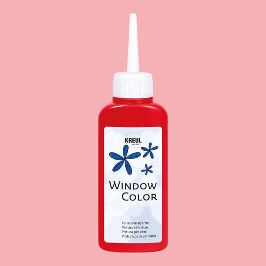 Kreul Window Color Konturenfarbe, 80 ml, Kirschrot