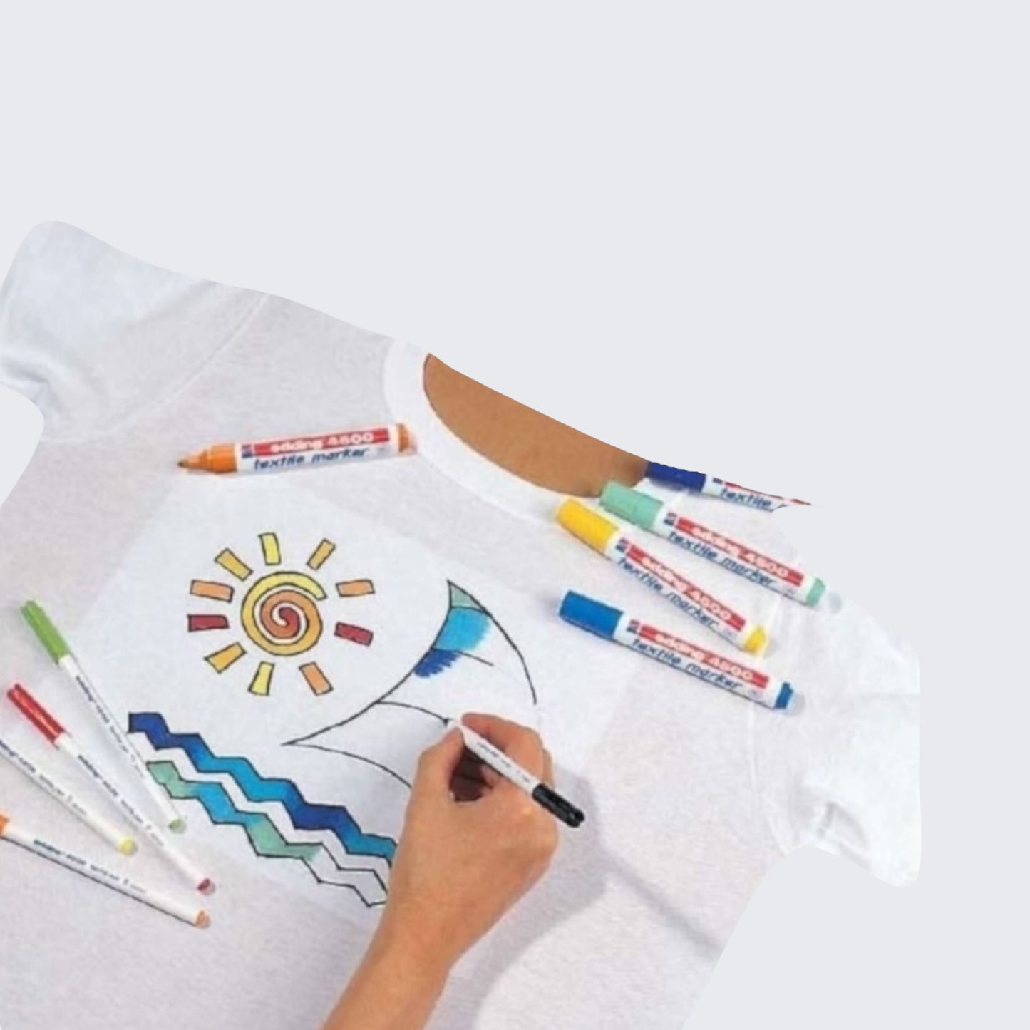 Edding 4500 Textile Marker – 2-3 mm Rundspitze, Karminrot