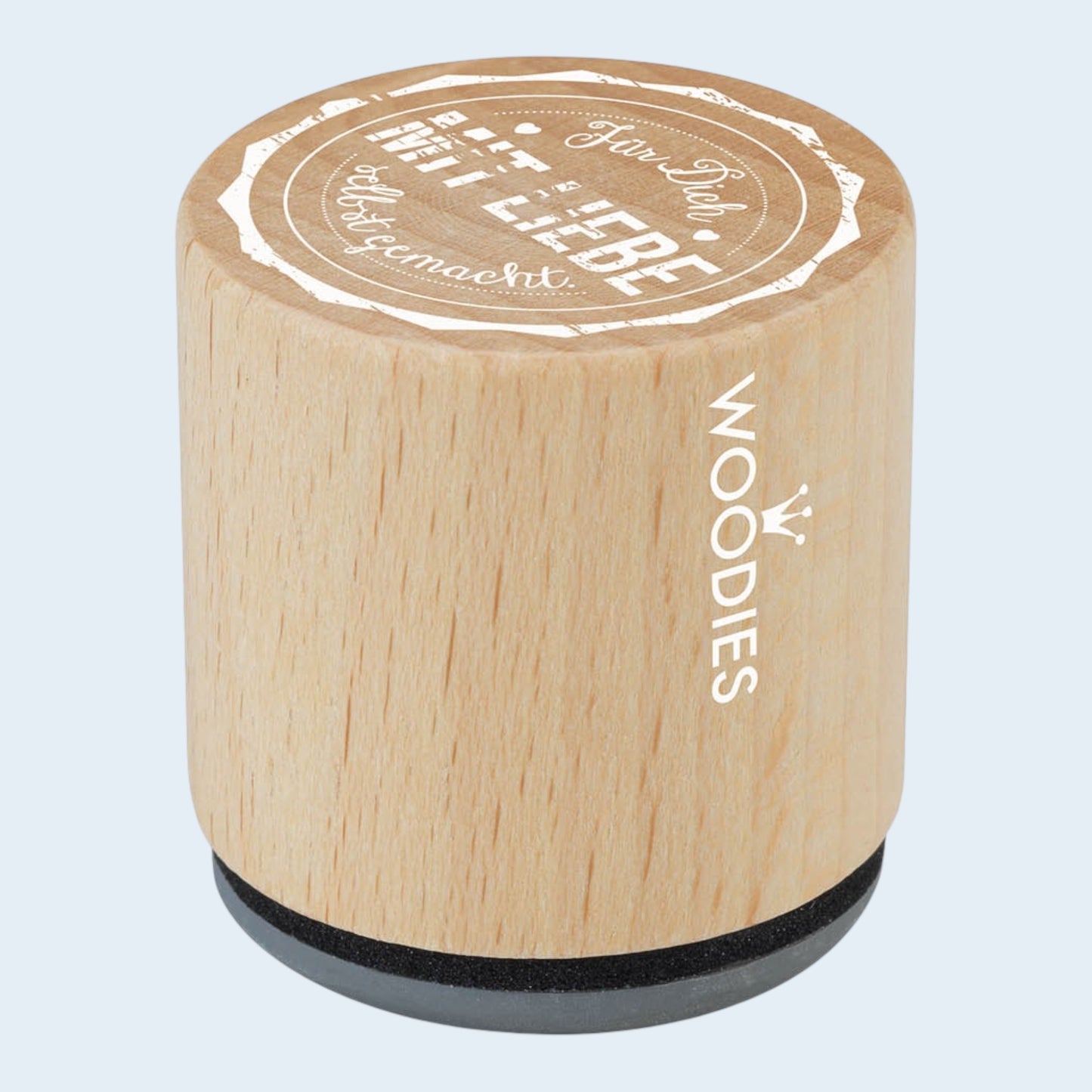 Woodies Holzstempel Für Dich mit Liebe Ø 3 cm