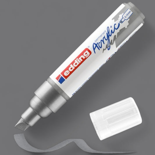 Edding 5000 Acrylmarker Silber 923 , Keilspitze 5-10 mm