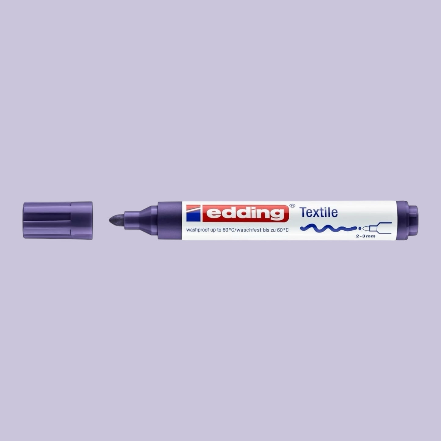 Edding 4500 Textile Marker – 2-3 mm Rundspitze, Violett