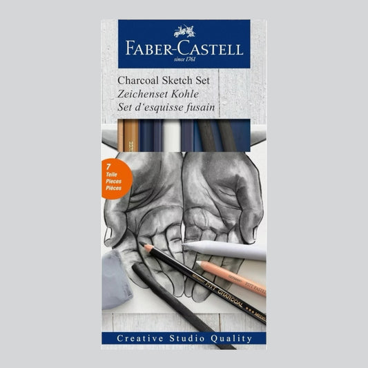 Faber-Castell Zeichen-Set Kohle – 7-teilig