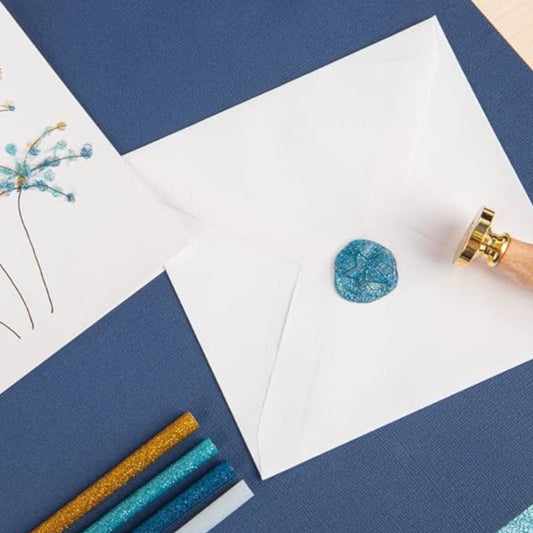 Rayher Glitter-Klebesticks, 7mm / 100mm, Für Heißklebepistole, 12 Stück