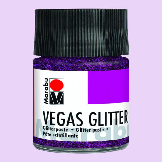 Marabu Glitterpaste, Vegas Glitter Violett 551