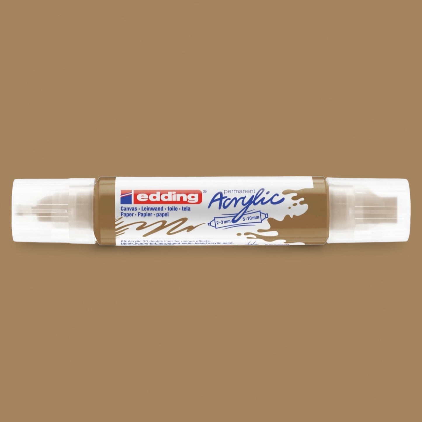 Edding 5400 Acryl 3D Double Liner reichgold 924 , Tubenspitze 2-3 mm . 5-10 mm