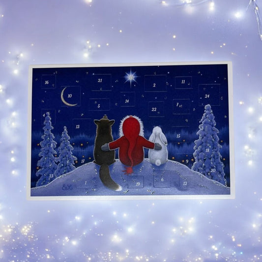 postcard Advent calendar