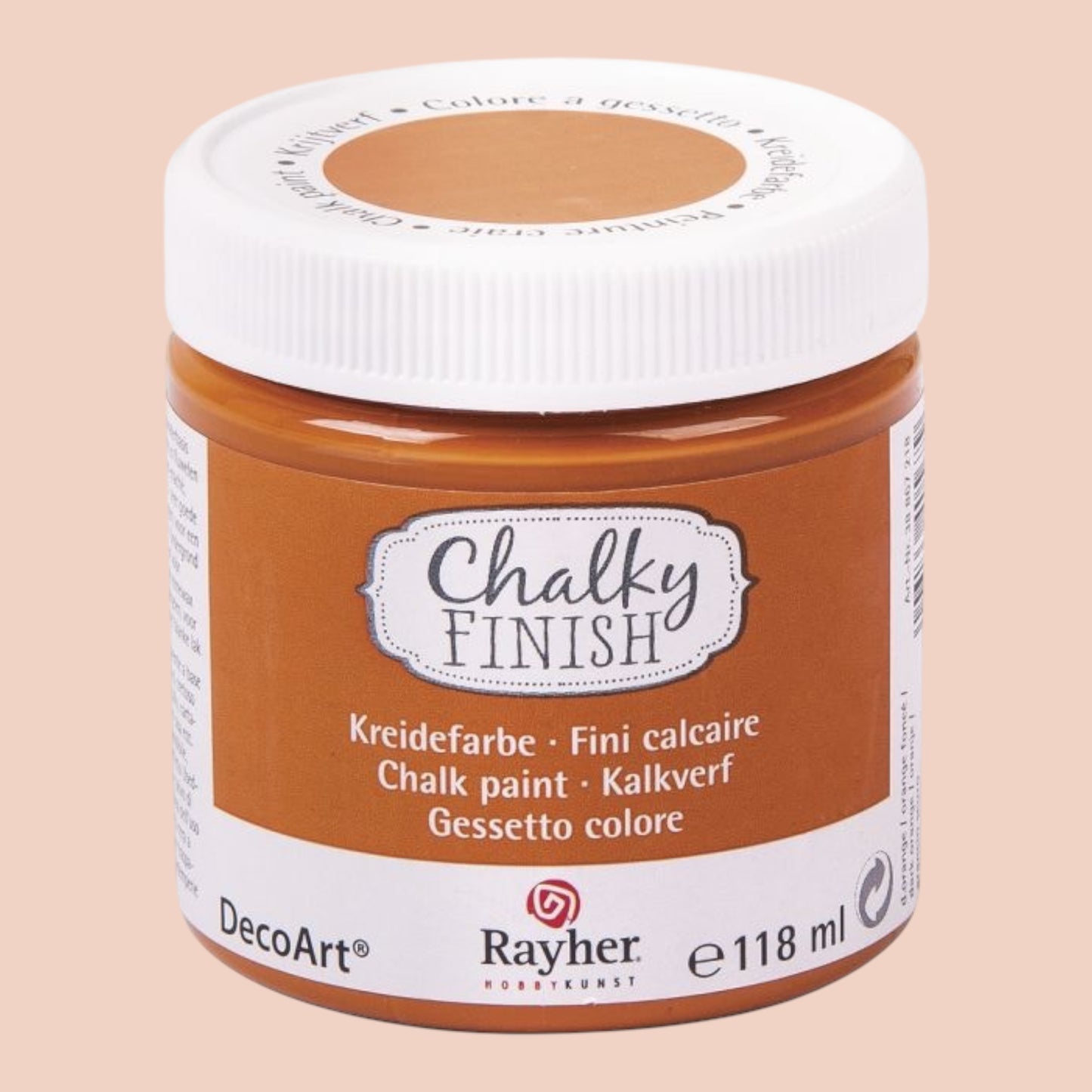 Rayher Chalky-Finish Kreidefarbe – Dunkelorange