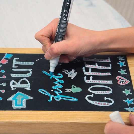 Kreul Chalky Kreidemarker Medium, 4 Stück, 3 mm, Bunt