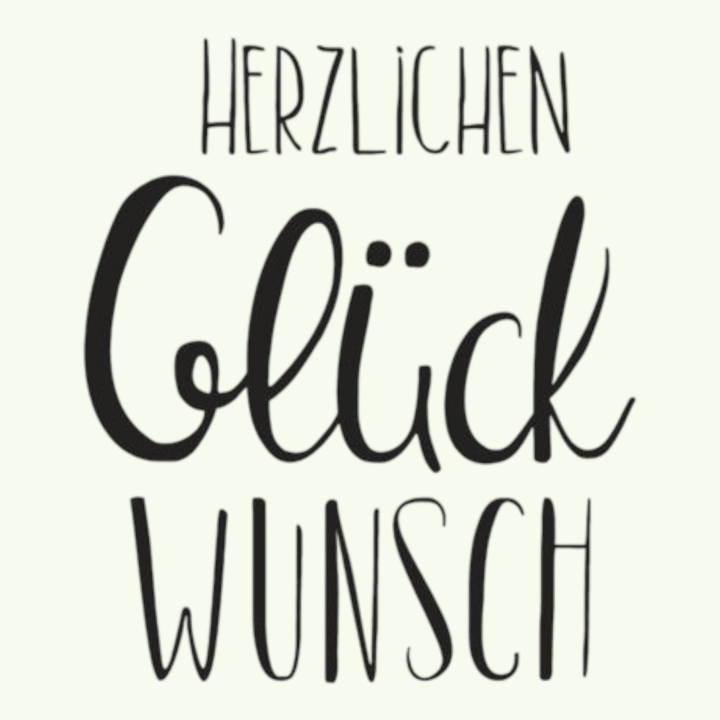 Rayher Holzstempel Herzlichen Glückwunsch, 5x6cm