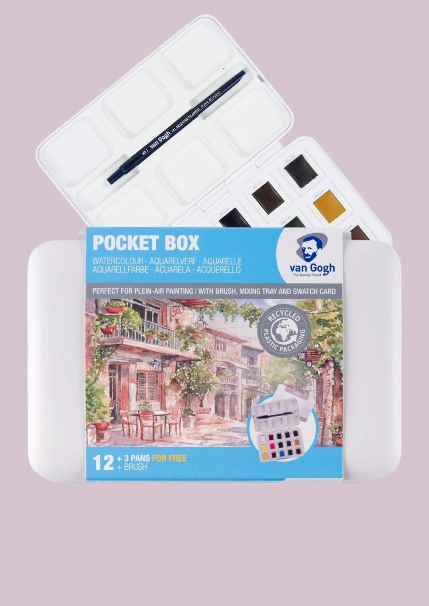 Van Gogh Aquarell Pocket Box – 15 halbe Näpfchen 12 + 3 gratis