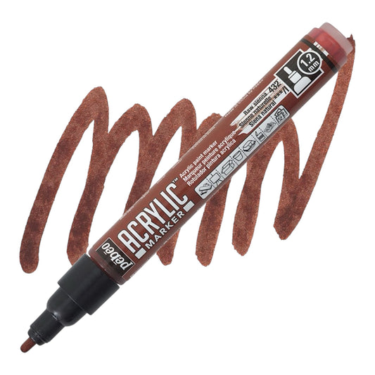 Pébéo Acrylic Marker – Raw Sienna 32, 1.2 mm