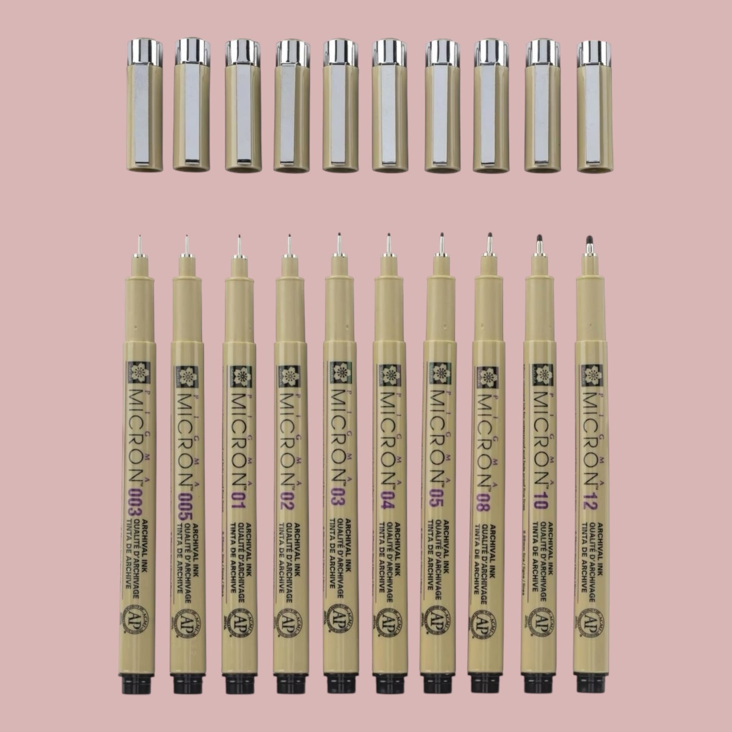 Sakura Pigma Micron – 10er Fineliner Set