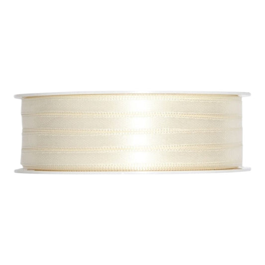 Satinband doppelseitig 3 mm x 50 m , Beige