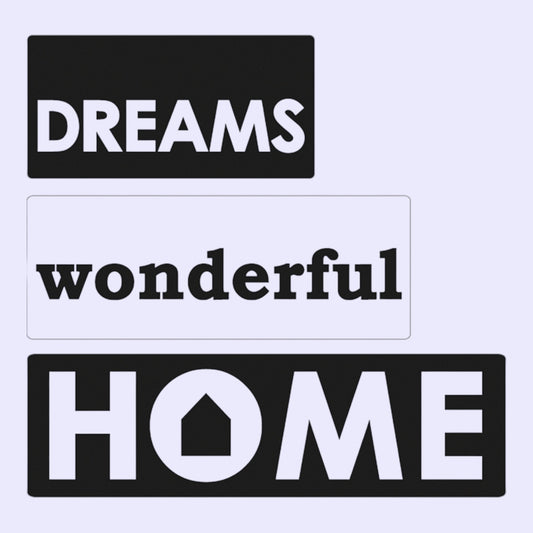 Rayher Reliefeinlage Dreams / wonderful / Home 3 St