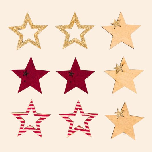 Rayher Rayher Holz + Filz Streuteile – Stern
