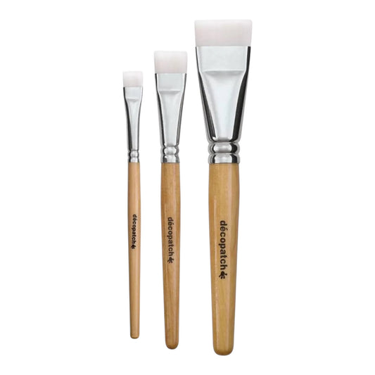 Décopatch brush set of 3