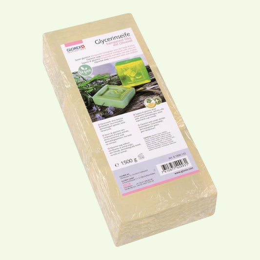 Glorex Glycerinseife Öko mit Olivenöl transparent 1500g