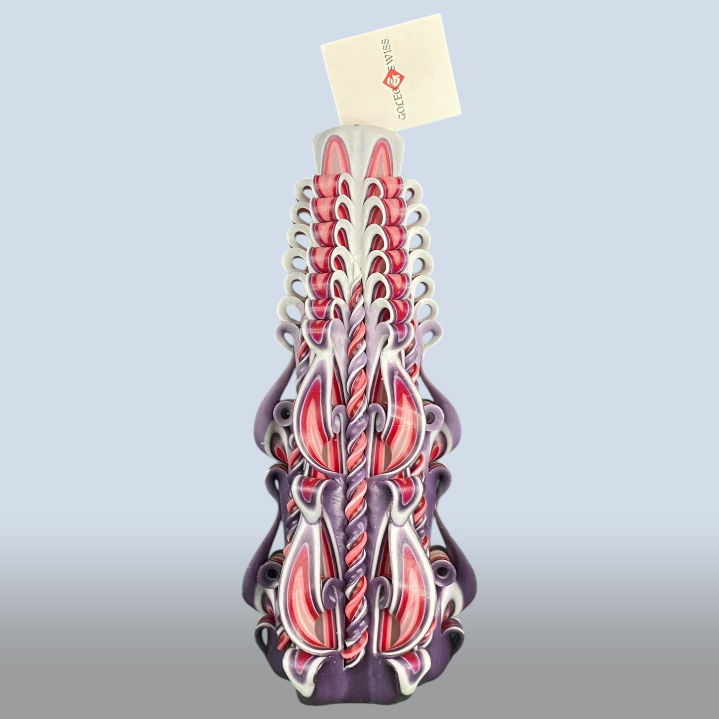 Geschnitzte Kerze Gross - Royal Bloom