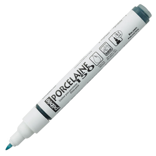 Pebeo Porcelaine 150 Paint Marker - Peacock Blue, Feine Spitze