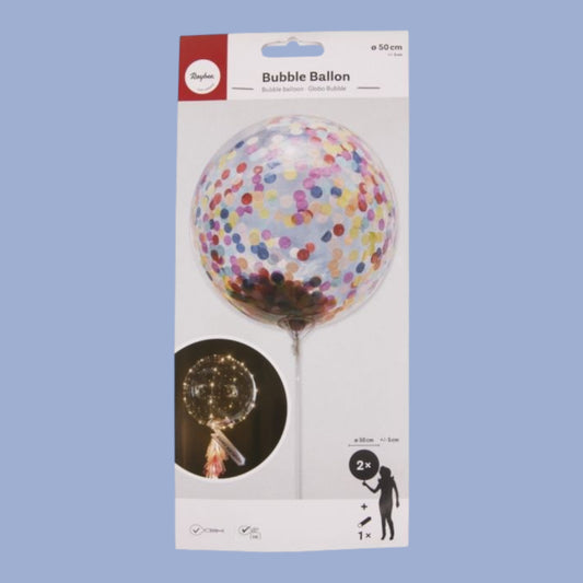 Rayher Bubble Ballon – 50 cm, 2 Stück